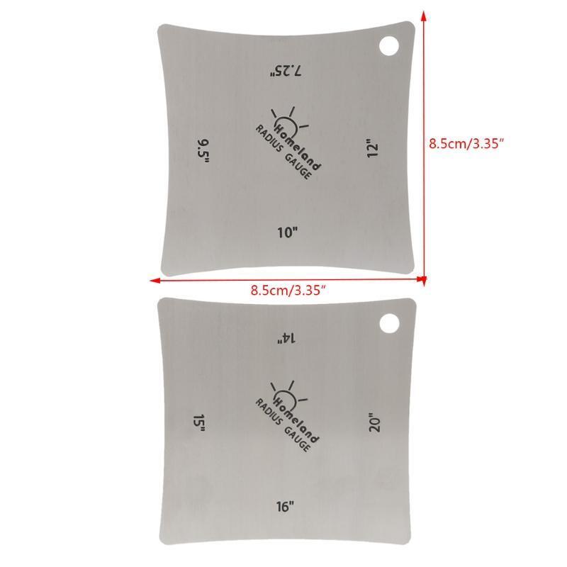2pcs Guitar Radius Gauge Guitar Fretboard Measure Tool Accessory Parts
