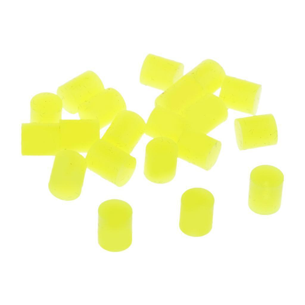 20 Pcs Fishing Floating Beads Float Stopper Float Tackles Yellow