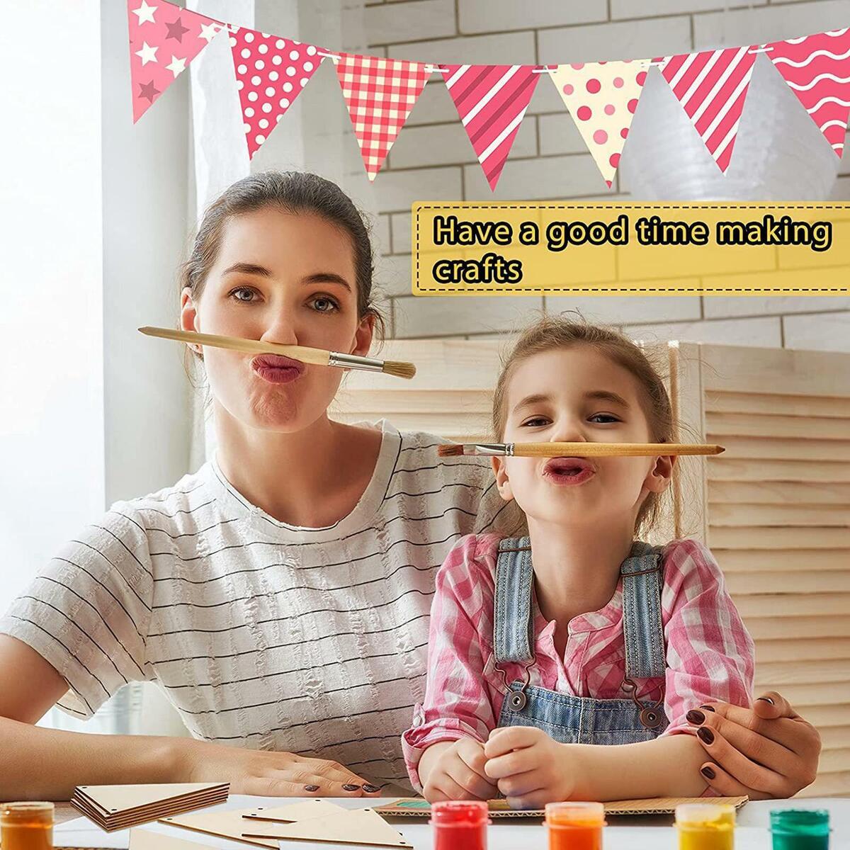 20Pcs Pennant Banner Triangle Flags Hanging  for Wedding  Decor