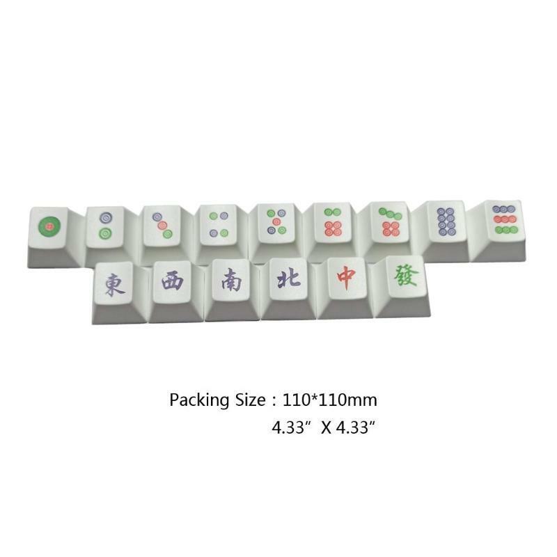 15Pcs PBT OEM Mahjong Keycap Dye Sublimation Keycap Mechanics Keyboard Key Caps