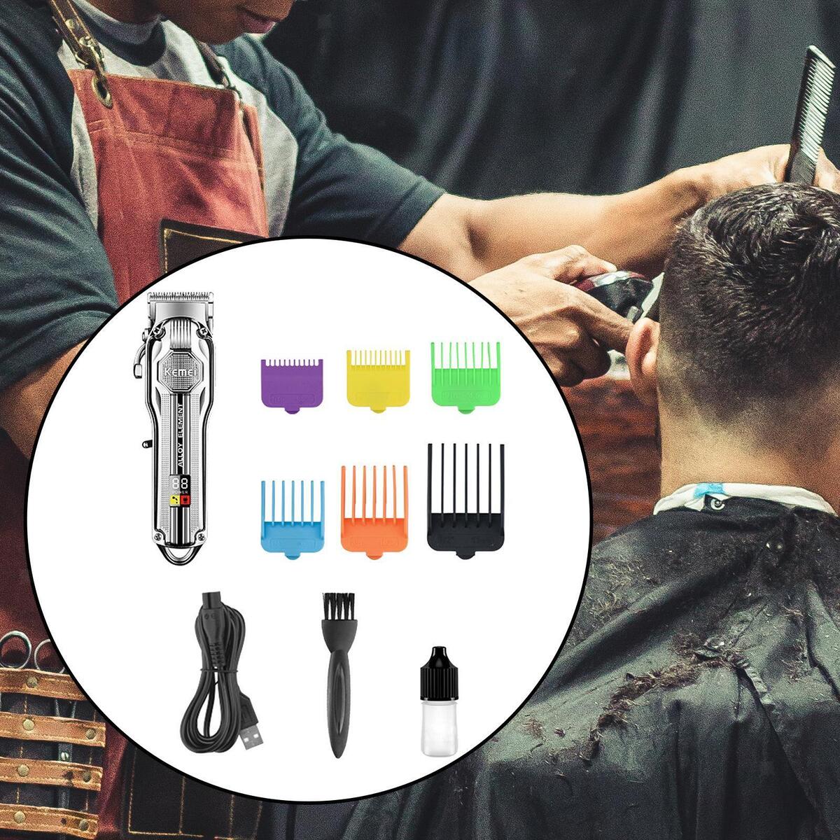 Upgraded Electric Hair Clippers LCD Digital Display Kit Hair Trimmer for Men