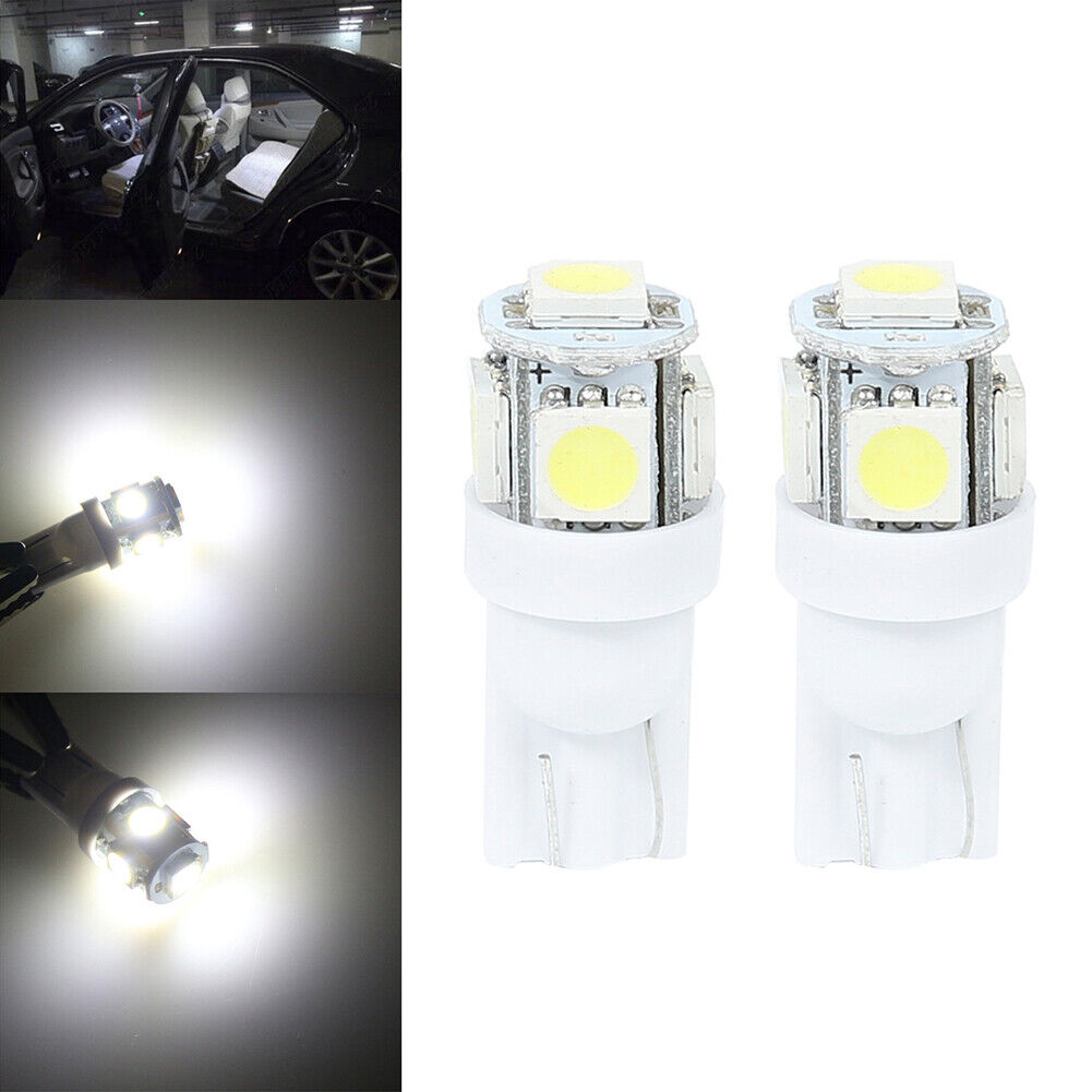 1 Pair T10 W5W 5SMD LED Bulb 5050 Car Auto Width Indicator Light (White)