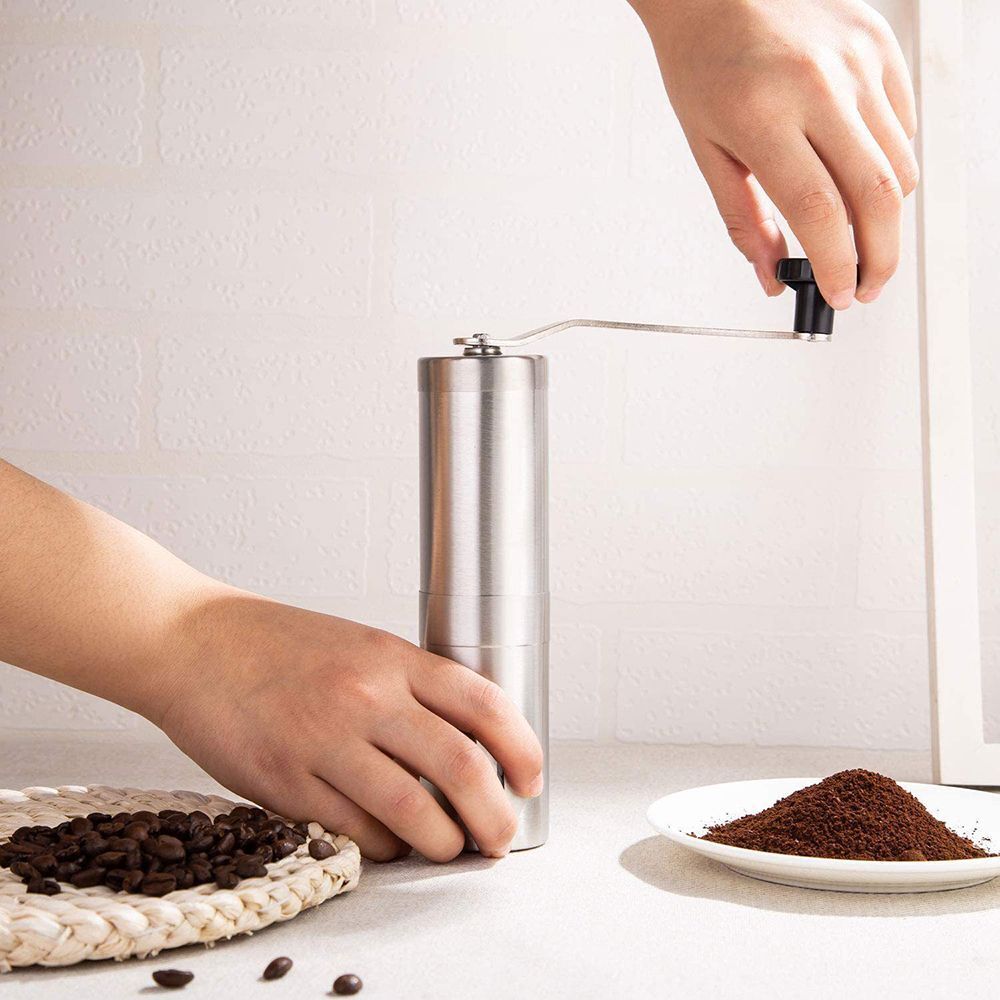 Adjustable Knob Setting Stainless Steel Manual Coffee Grinder Coffee Bean Mill