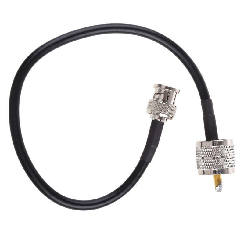 BNC Male to PL259 Male Coax Connector RF Jumper Pigtails Wire Terminal Straight