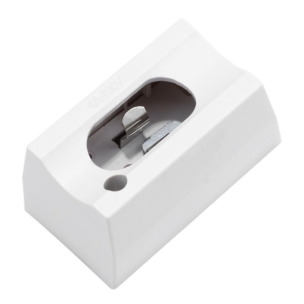 S14S Lamp Holder AC85-250V Mirror Wall Light Socket Base Adapter (White)