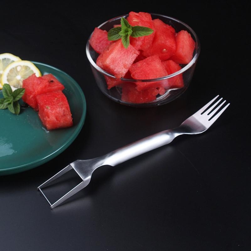 Watermelon Cutter Fruit Cut Tool 304 Stainless Steel Fruit Fork Slicer Durable
