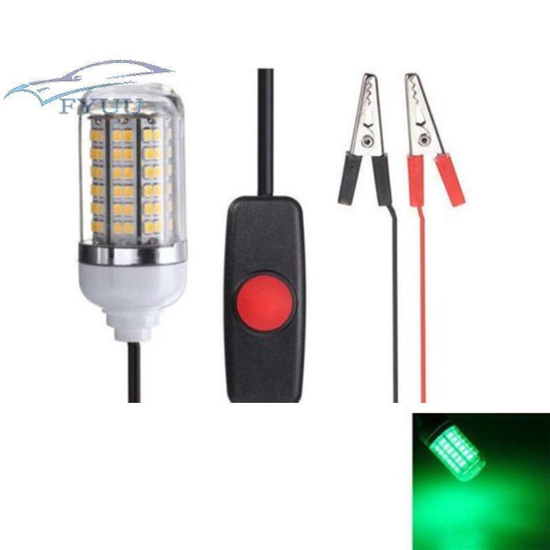 108 Pcs Beads Green LED Underwater Fishing Light Night Crappie Shad Squid Lamp