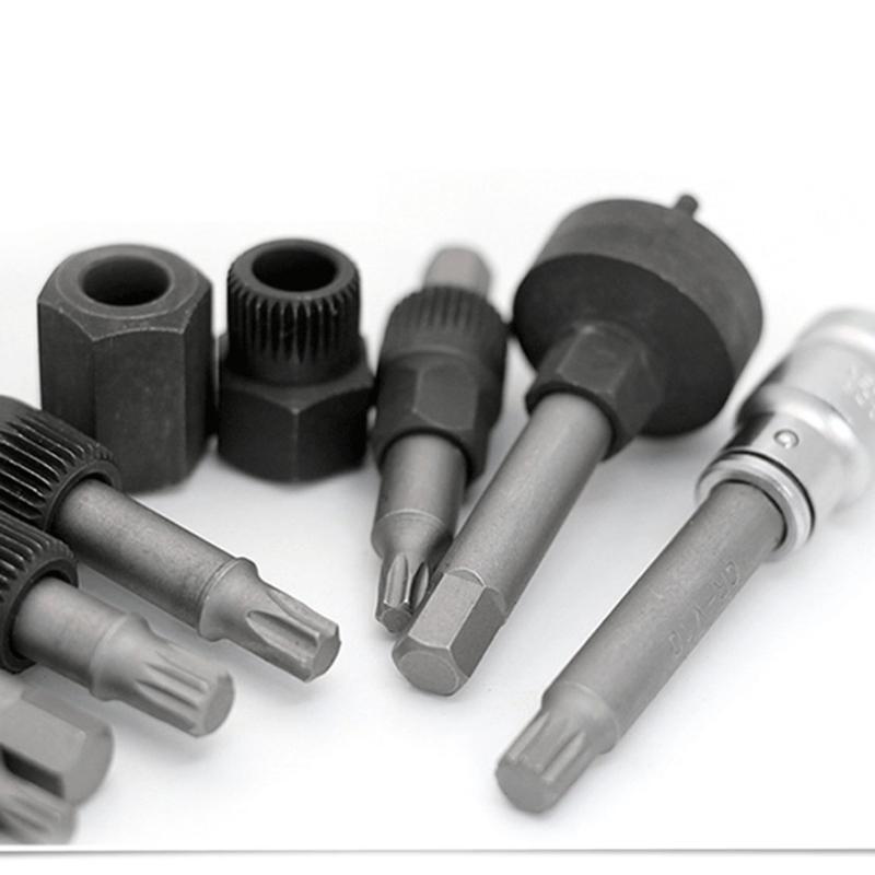 13Pc Set Power Steering and Alternator Pulley Removal and Installation Tool Set