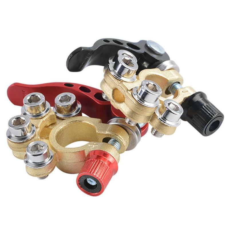 2Pcs Quick Release Disconnect Hex Wrench Car Battery End Terminal Connectors