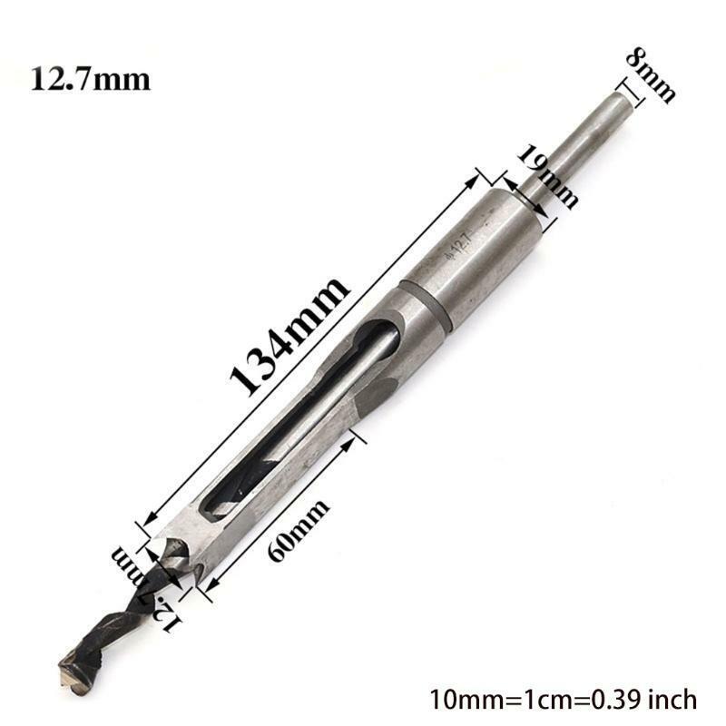 Multi-purpose Carbon Steel Square Tenon Drill Durable Mortising Chisel Set