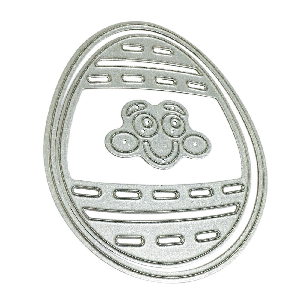 DIY Smile Egg Metal Stencils Scrapbooking Embossing Cutting Die Craft Decor