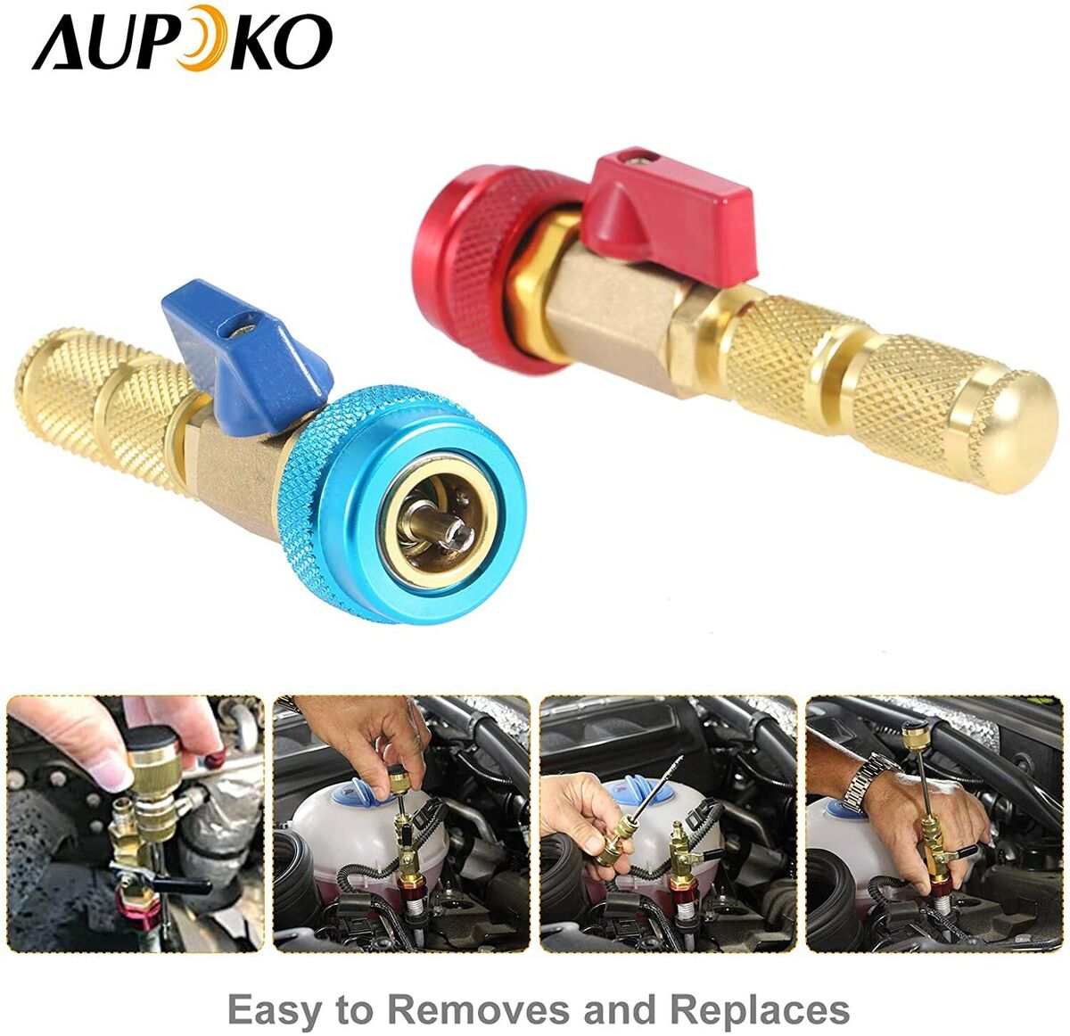 HQ High Low Pressure Valve Core Remover for R134A Refrigerant Air Conditioner