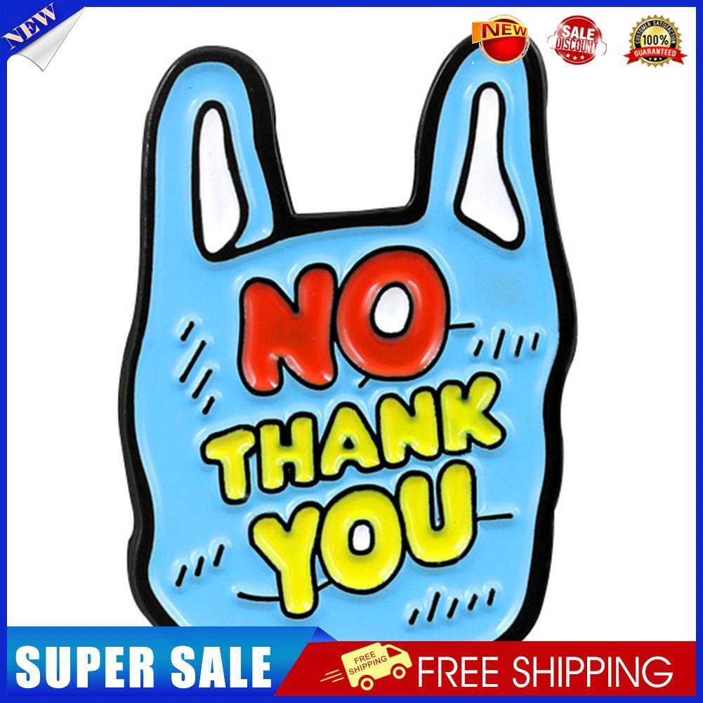 Letters Simple Badge Brooch Cartoon Pins Jacket Decor Jewelry Gift (Blue)
