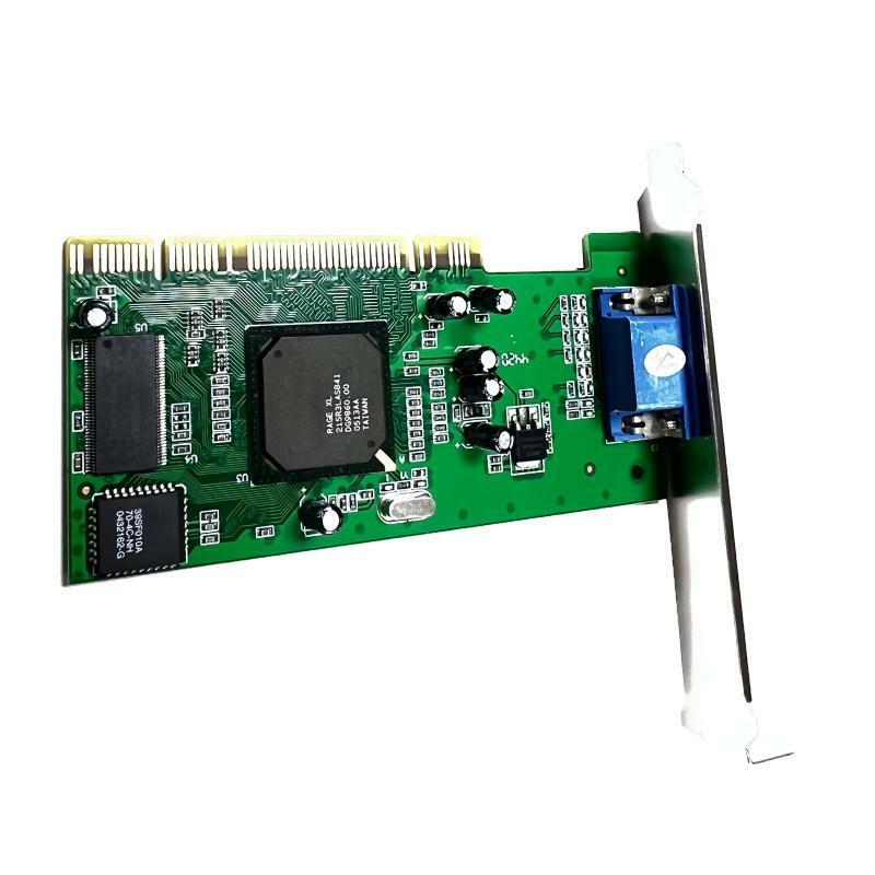 32Bit PCI Graphics Card ATI Rage XL 8MB Multi-Display VGA Video Tractor PC Card