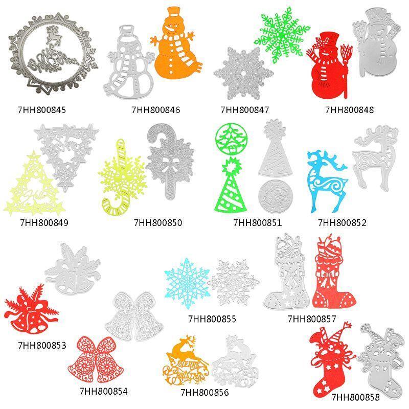 Christmas Snowman Metal Dies Scrapbooking Metal Cutting Dies Craft Stamps Die