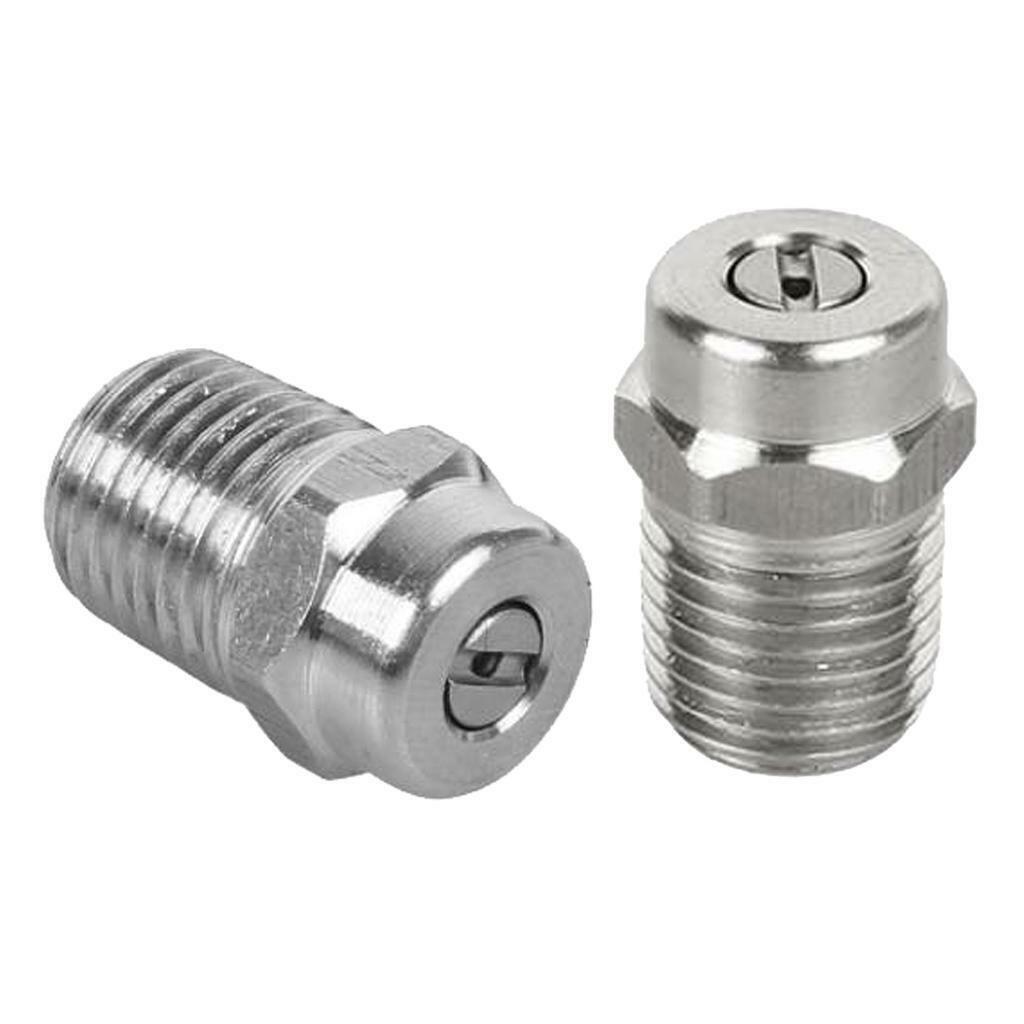 2x High Pressure Spray Fan Nozzle ZG1/4 Pressure Washer Tool Different Size