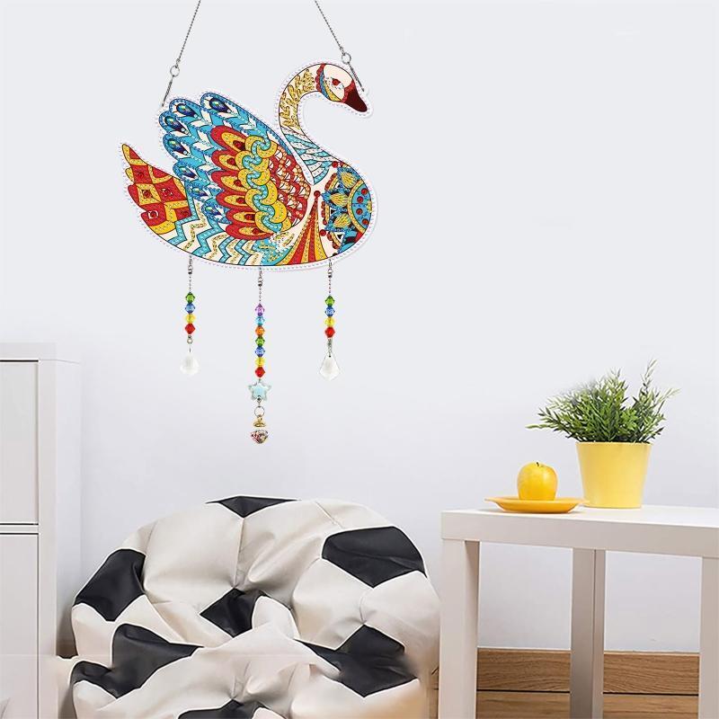 DIY Duck PVC Diamond Painting Kit Hanging Sign Rhinestone Wall Art Decor