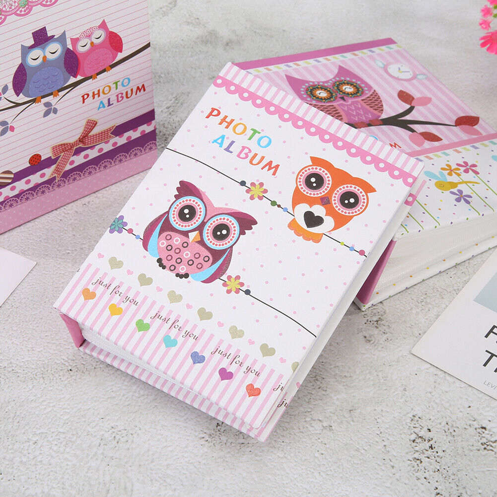 6 inch Cartoon Owl Photo Album 100 Sheets Family Pictures Storage Case Gift
