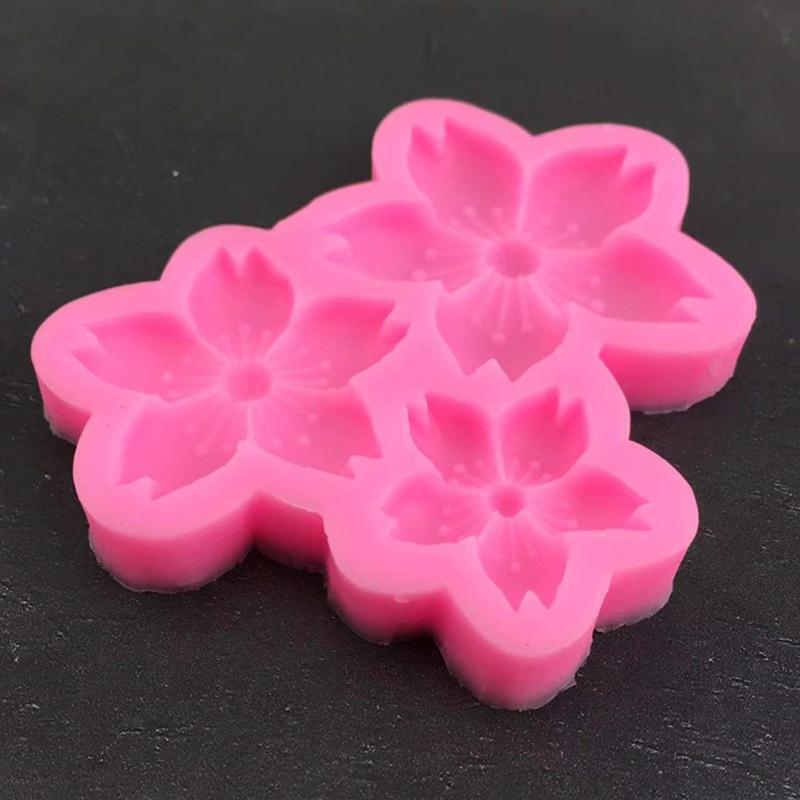 Chocolate Moulds Dessert Mold Cherry Flowers Shaped Cake Decoration Gadgets