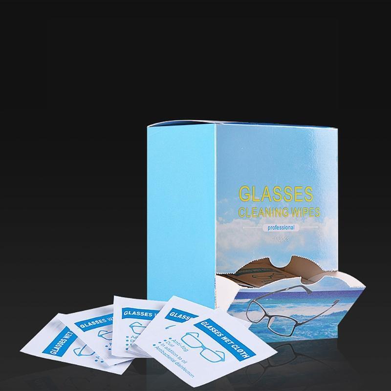 100Pcs Lens Cleaning Wipes Pre-Moistened Individually Wrapped Screens Tablets