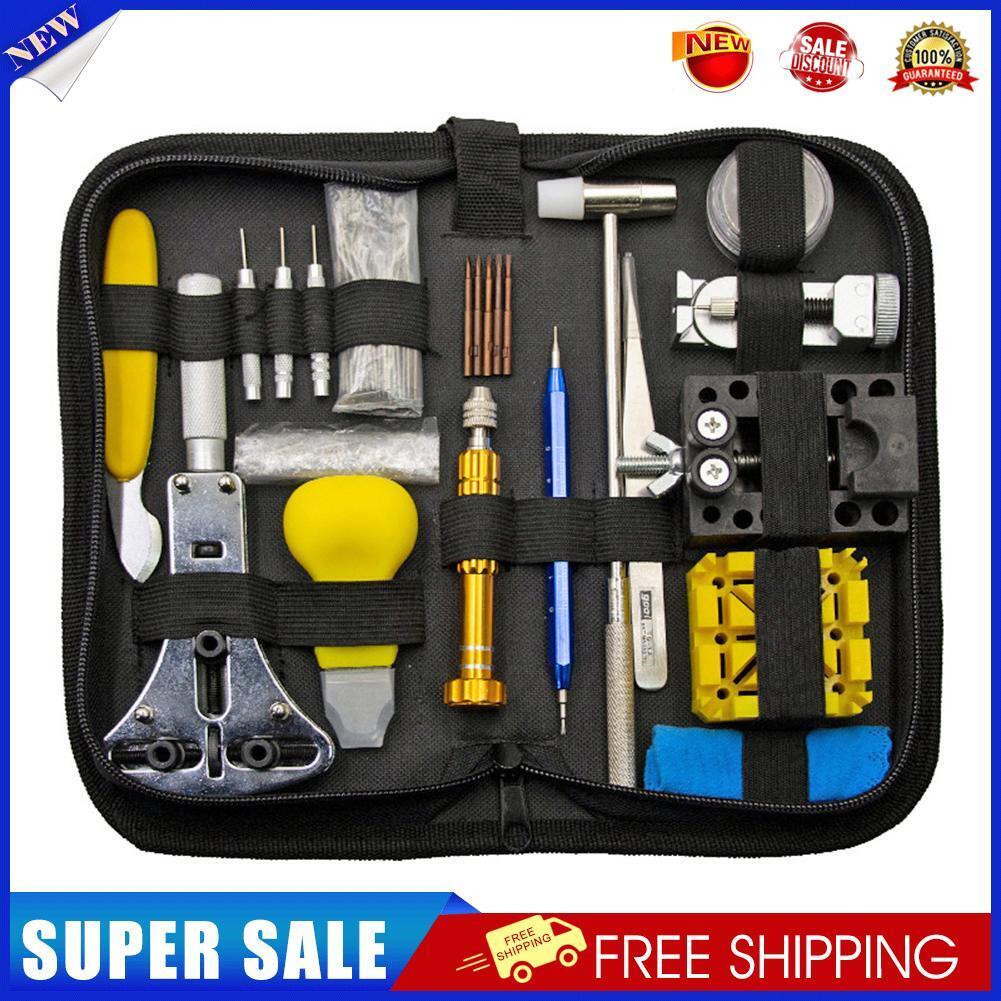 185pcs Watches Repairing Tool Kit Watch Case Cover Opener w/Carrying Case