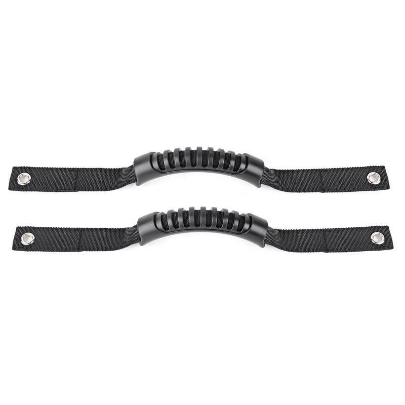 2Pcs Black Thin Ultimated Roll Bar Grab Paracord Handle Fit for Bronco 2021 2022