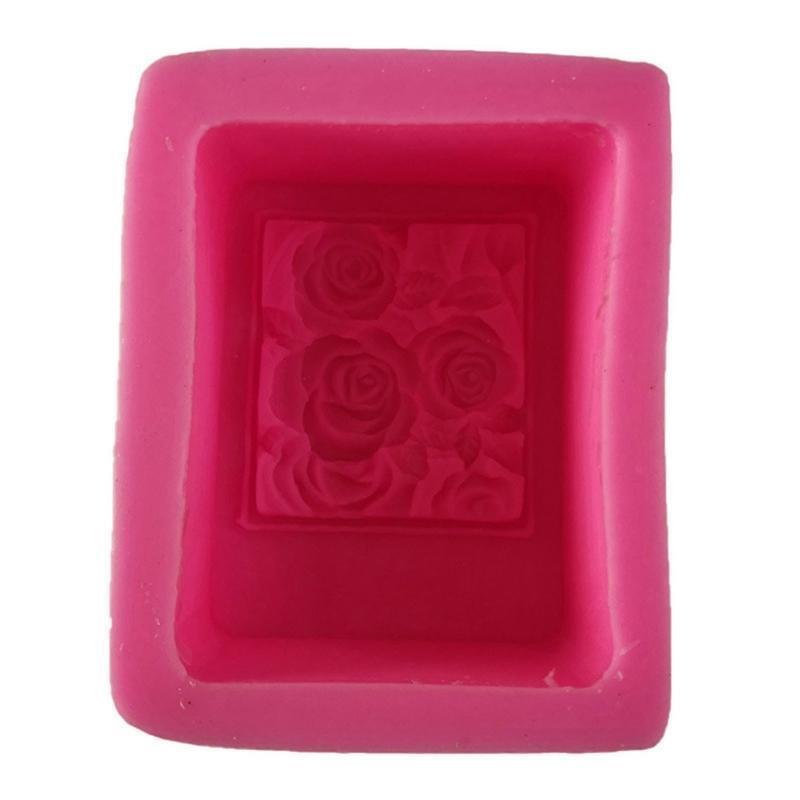 Rose Flower Shaped Silicone Molds Wedding Birthday Party Soap Aroma Craft Moulds