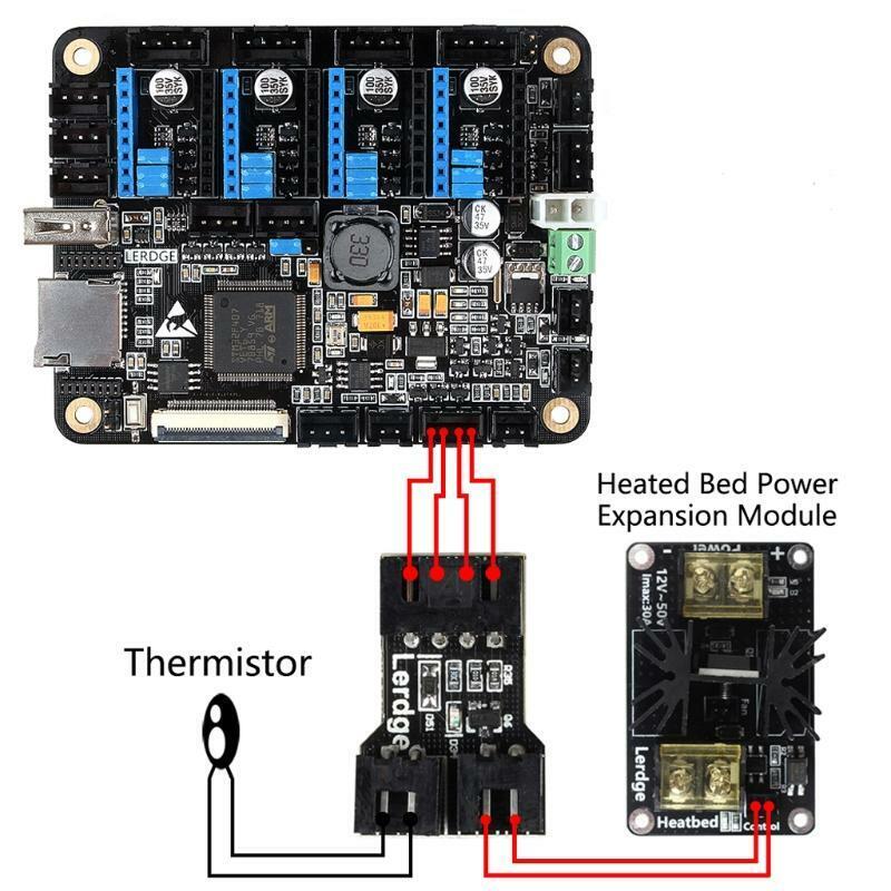 Motherboard Hot Bed Expansion Interface Adapter Module Lerdge Controller Parts