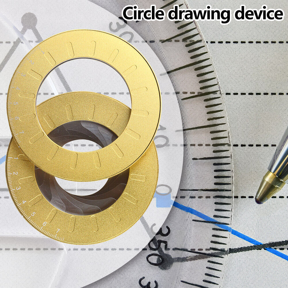 Adjustable Circle Drawing Ruler Tool Measuring Drawing Circular Compass