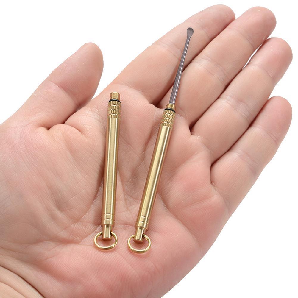 Portable Titanium Alloy Ear Spoon Travel Rust-Resistance Outdoor Tools