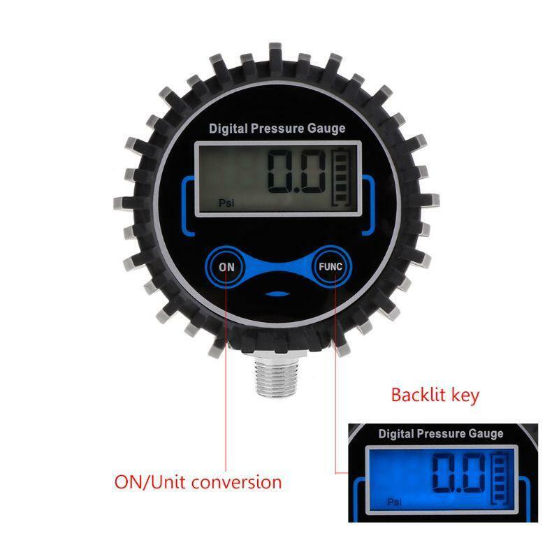 0-200PSI Digital Air Pressure Gauge 1/8 NPT Tire Pressure Monitoring System