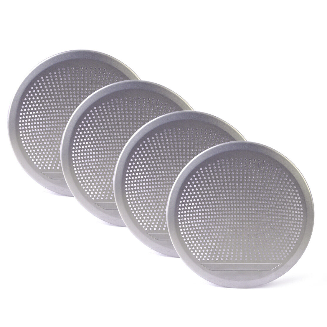 4x Aluminum Door Speaker Cover Trim Frame fit for BMW X5 F15 X6 F16 2014-2016 Li