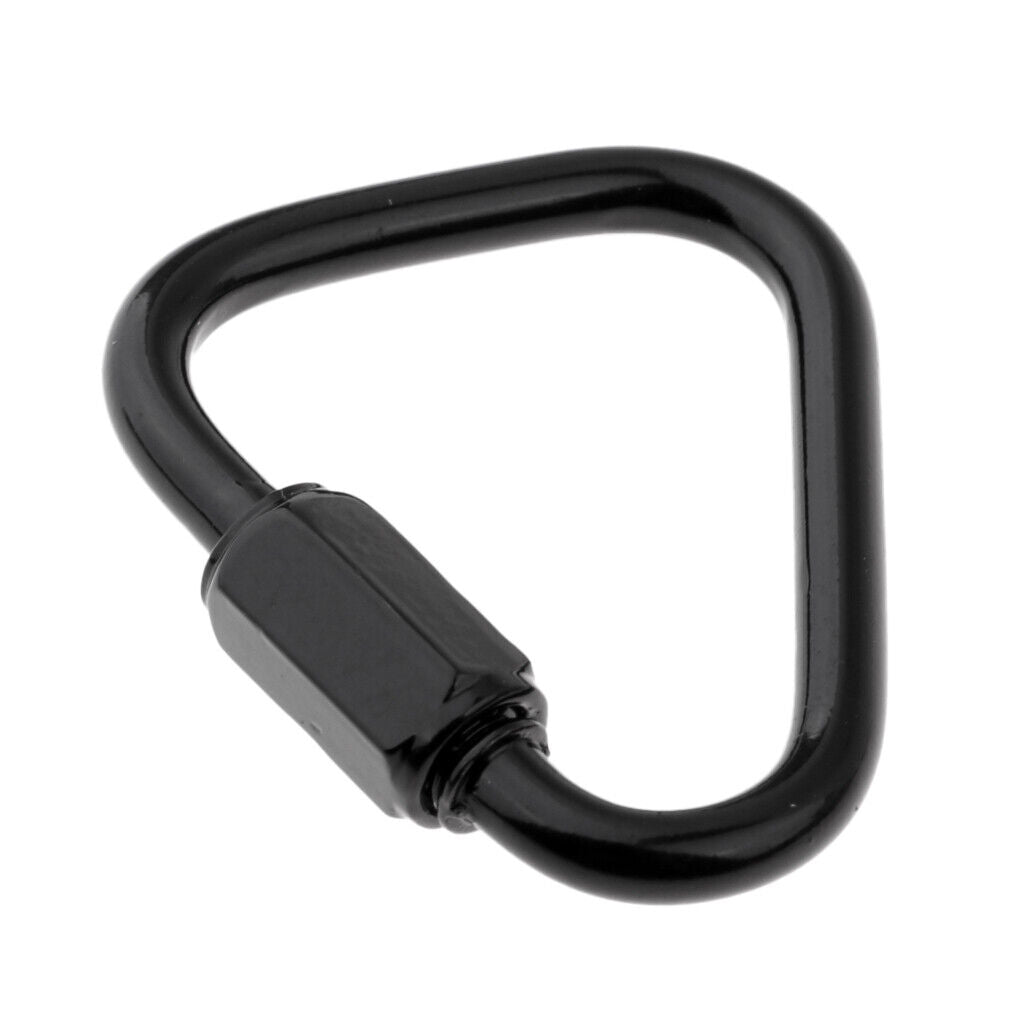 Triangle Stainless Steel Carabiner Outdoor Camping Keychain   4mm