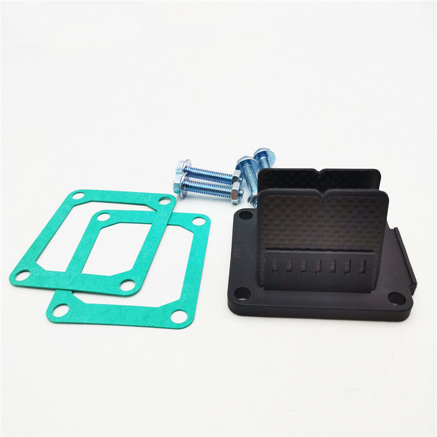 Carbon Fiber+Plastic Reed Valve Assembly w/Spacer Screw Kit For Yamaha YZ85/YZ80