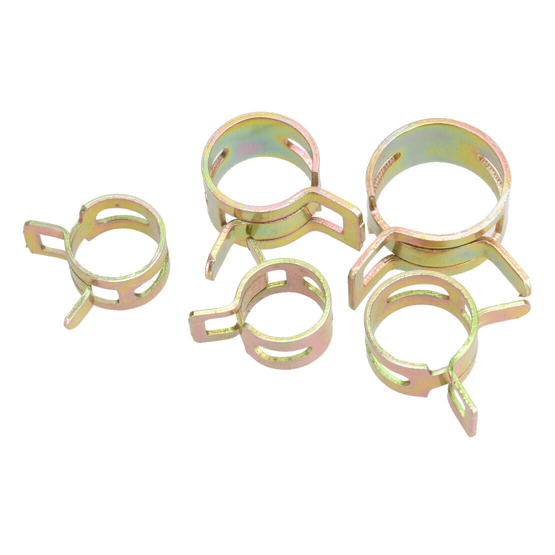 115Pcs Fastener 6-22mm Spring Clip Fuel Water Line Hose Pipe Air Tube Clamps Use