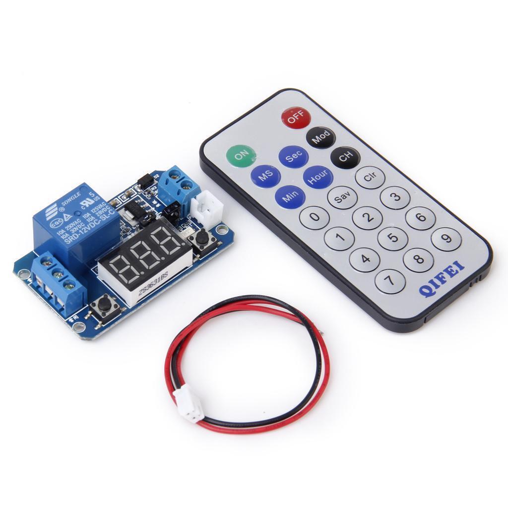 Multifunctional Programmable Timer Relay Control Module with Remote Control
