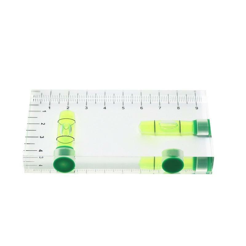 Transparent T-Type Multi-Functional Level Bubble Two-Way Level with Magnet Scale
