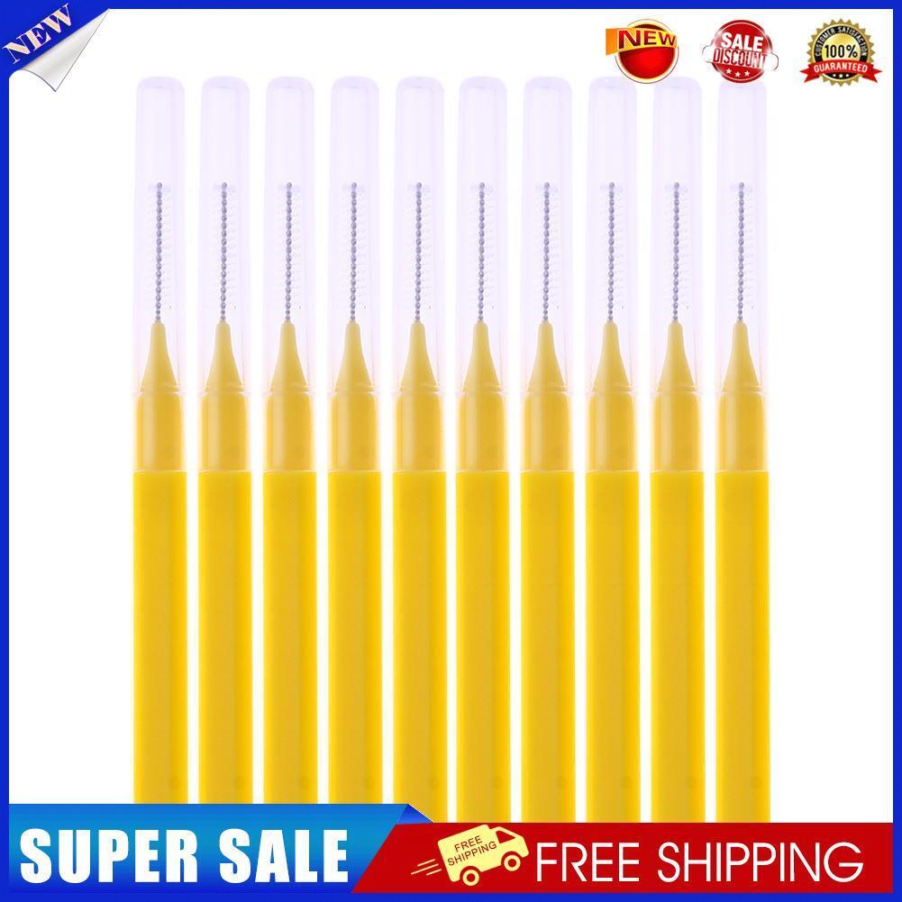16pcs/Pack I Type Interdental Brushes Dental Cleaning Massage Tool(Yellow)