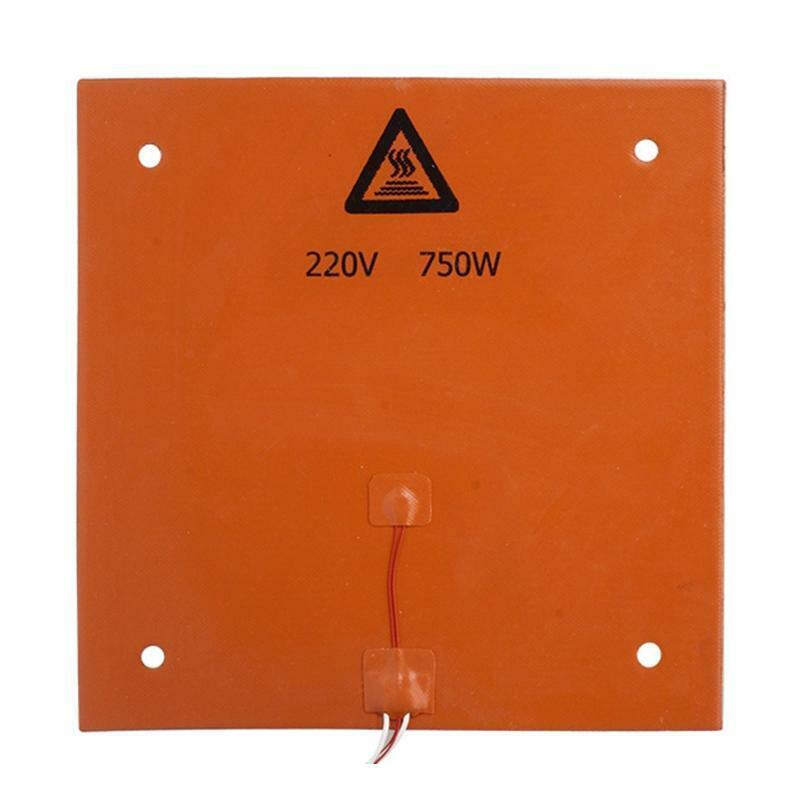 High Temperature200? 220V 750W Printer Silicone Heater Pad Hotbed Mat Heated Bed