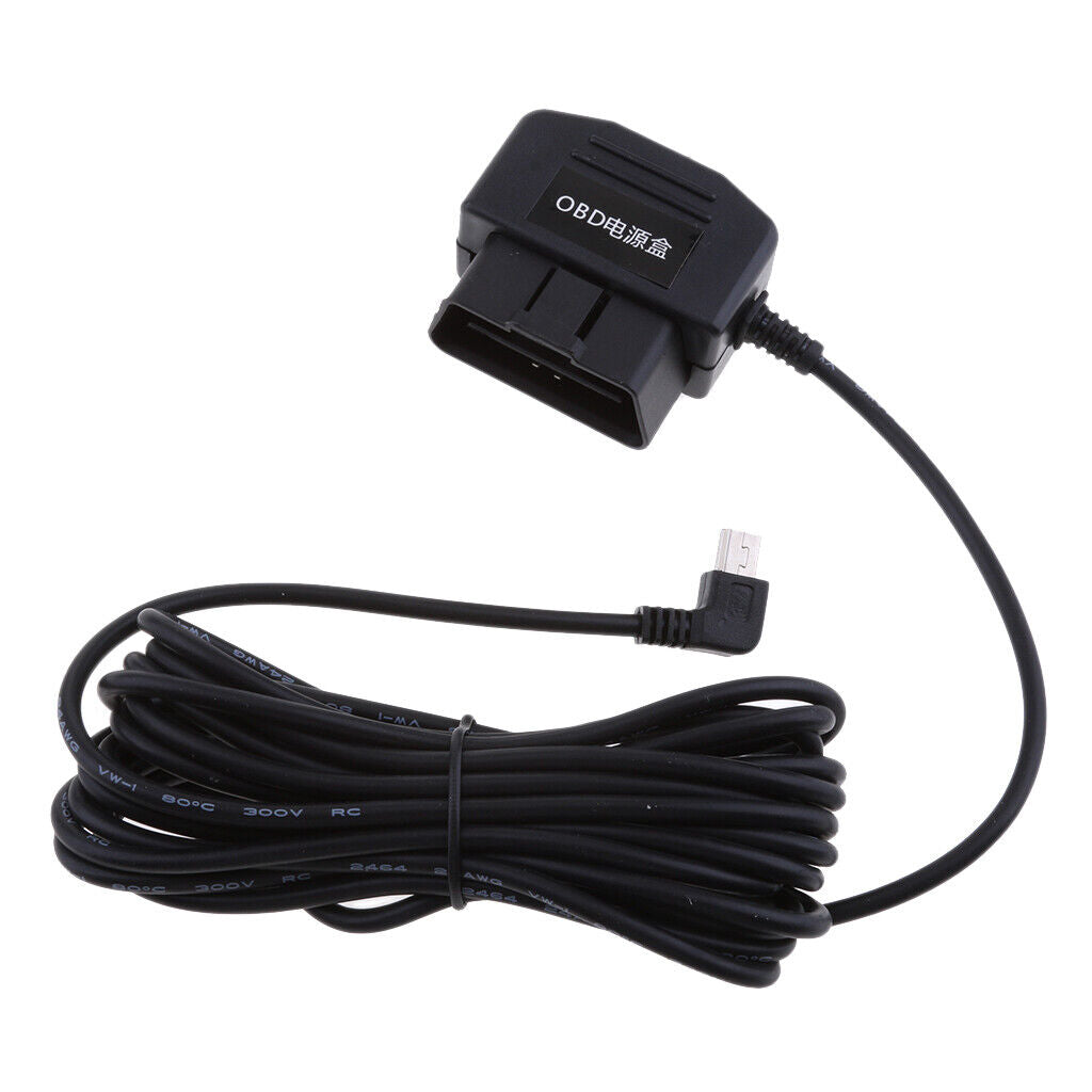 New 12/24V to 5V/3A    Cam Hardwire Kit with Mini USB Head Cable