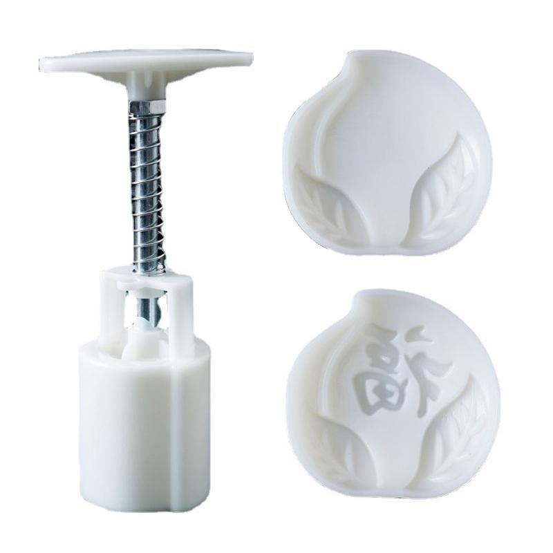 30g Mooncake Stamps Hand Pressure Gadgets Plastic Material Baking Accessories