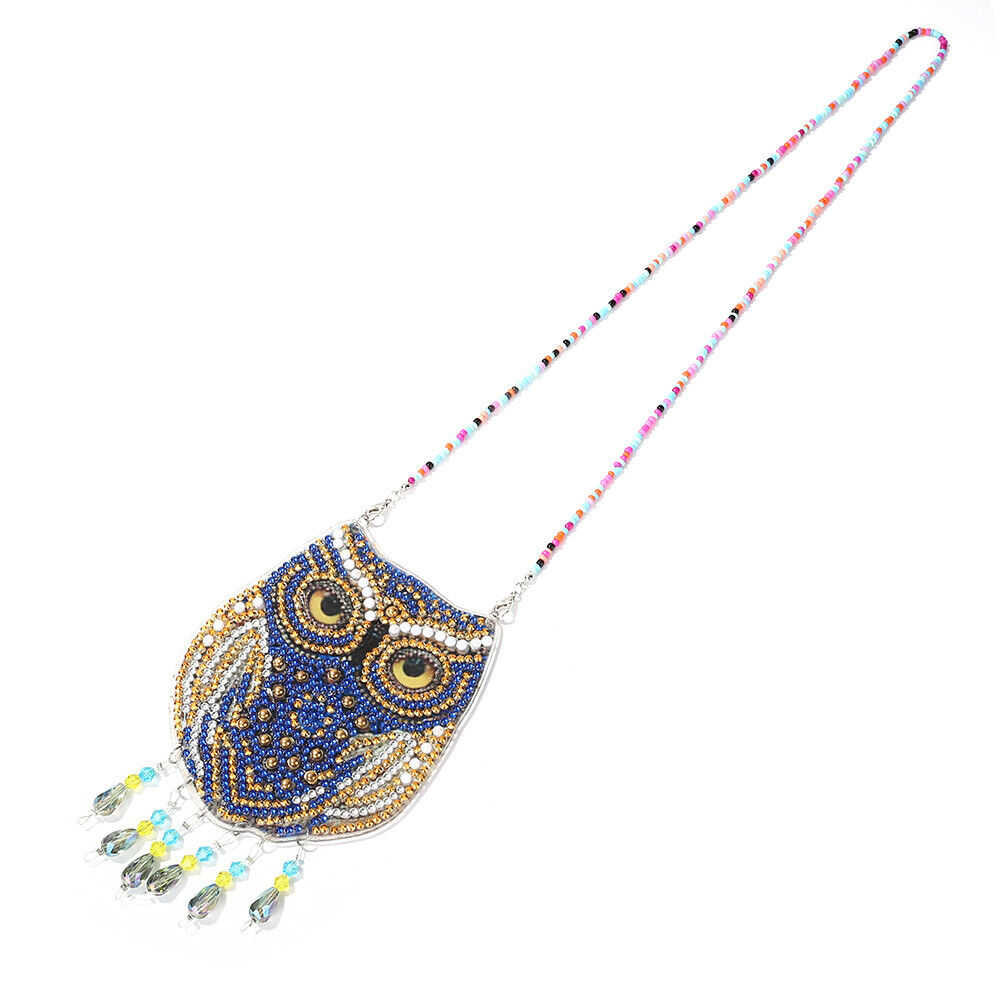 DIY Owl Pendants Acrylic Diamond Ornament Party Clothing Wedding Decor (B)
