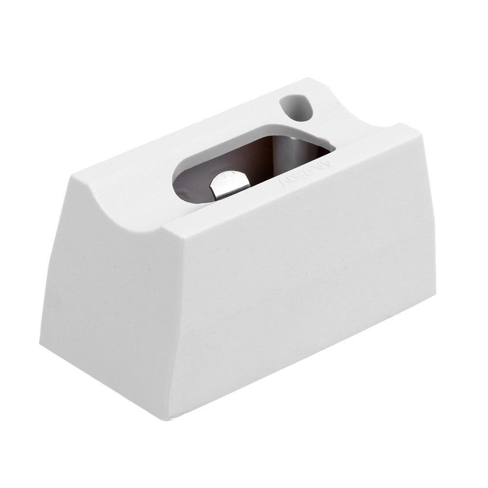 S14S Lamp Holder AC85-250V Mirror Wall Light Socket Base Adapter (White)