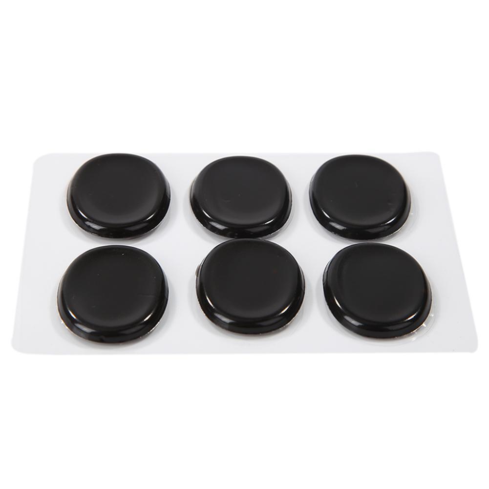 6pcs/set Snare Drum Mute Pads Silencer for Instrument Accessories (Black)