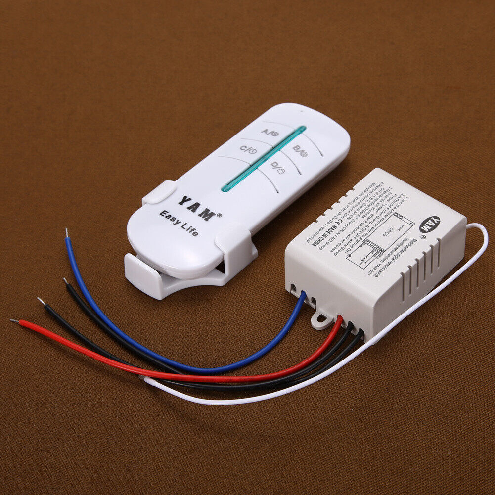 1 Way ort 200V-240V Light Digital Wireless Wall Remote Control Switch