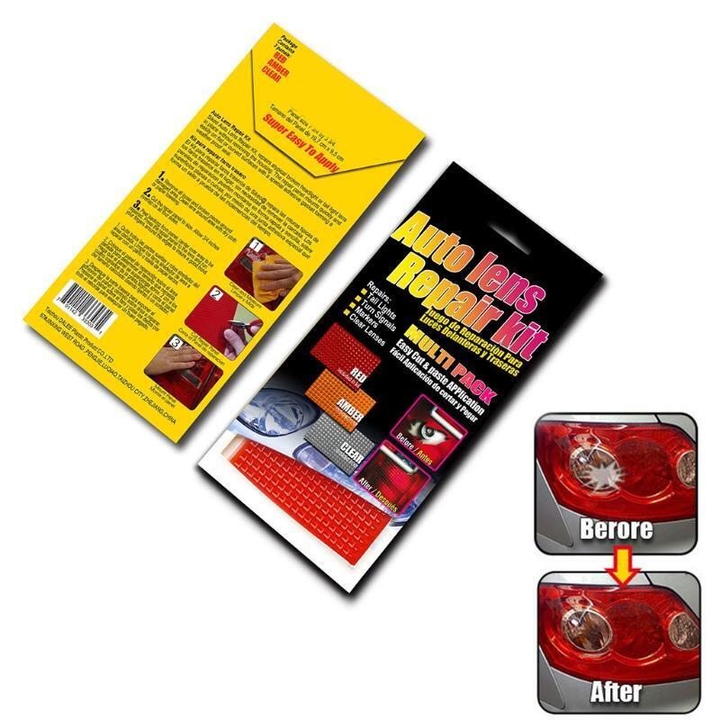 PVC Polishing Film Car Glass Taillight Headlights Markers Auto Lens Repair Kit