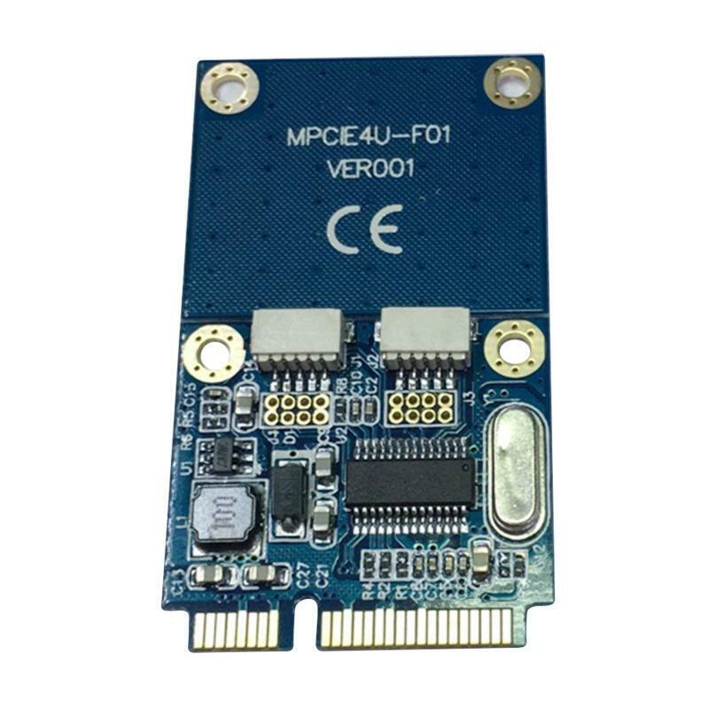 MINI PCI-Express To 2-Port USB2.0 5Pin Converter Extender Card Laptops Expansion