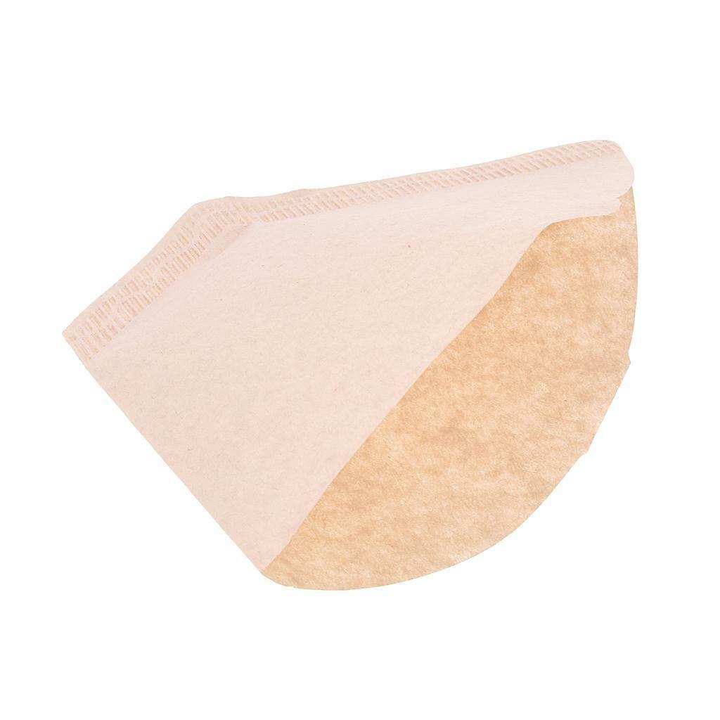 100 Pieces Coffee Filter Paper #4 for 2-4 Cups Coffee Makers Unbleached
