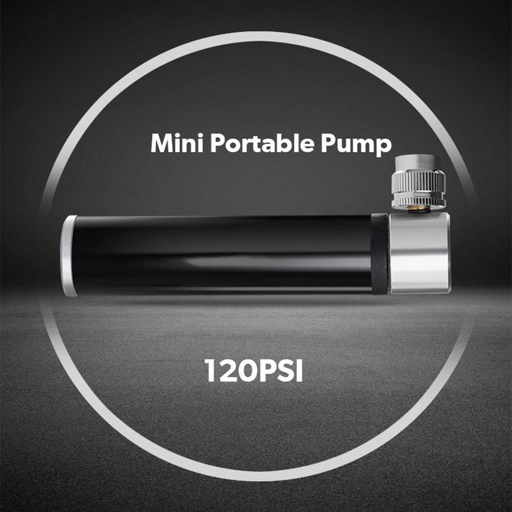 Mini Bicycle Aluminum Alloy Cycling Hand Air Pump  Portable Tire Inflator