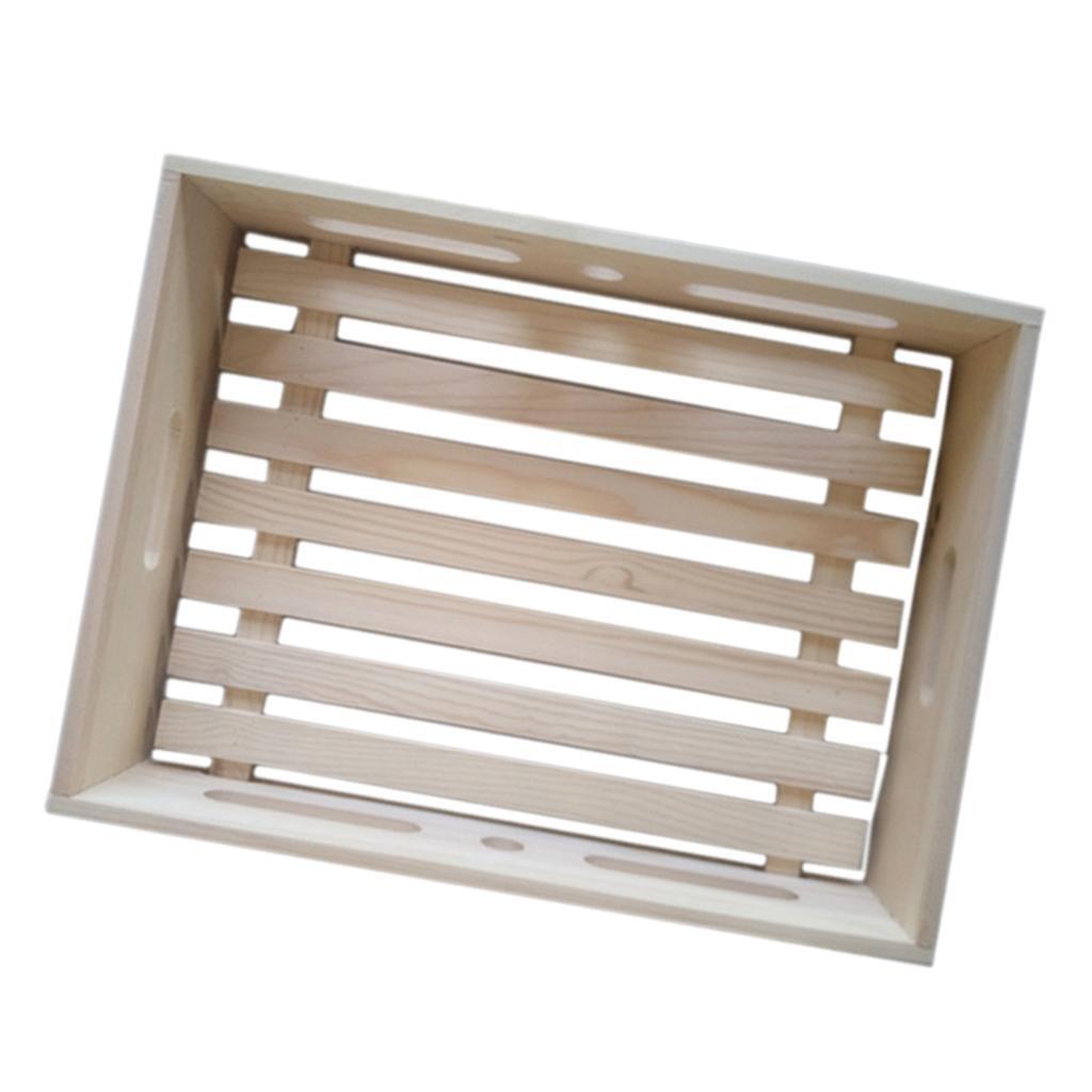 Durable Wooden Box with Handles for  Cooling DIY  Making Tools